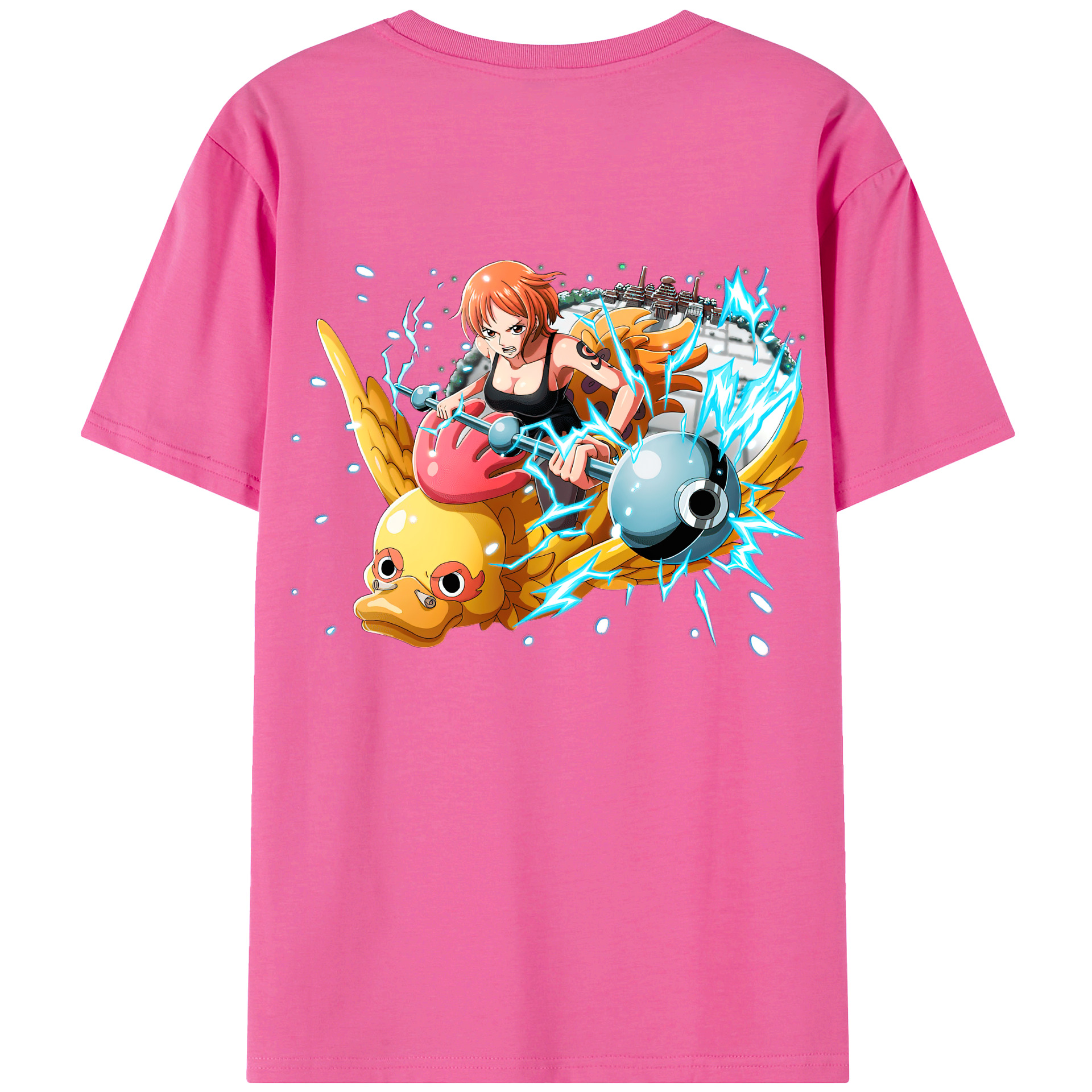 （画像用） ワンピース ナミ ONE PIECE Nami レディース半袖Tシャツ(バックプリント)